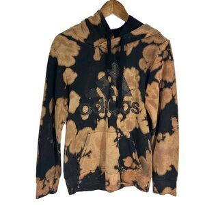 Adidas Mens Athletics Pullover Bleach Dye Logo Hoodie BR3234 Size S